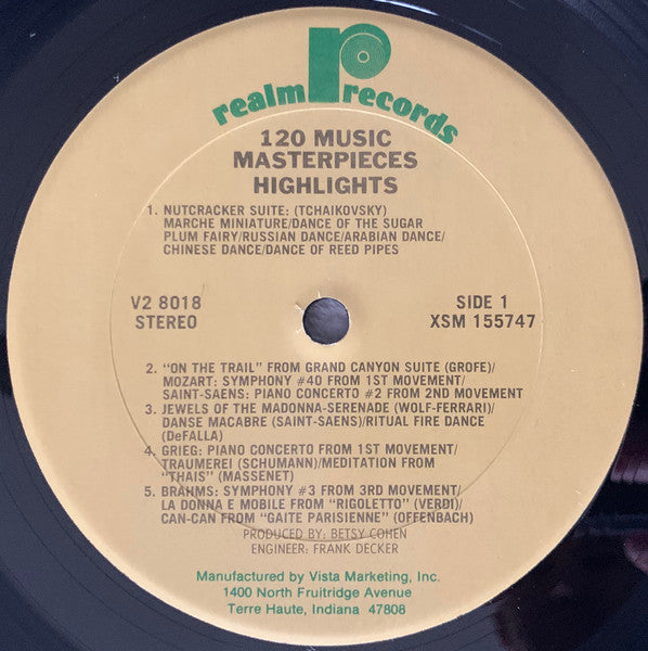 120 Music Masterpieces (2xVINYL) | Near Mint (NM) Near Mint (NM) - CLASSICAL / USED *NEAR MINT*