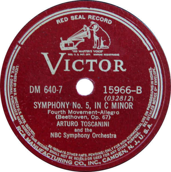 Fifth Symphony | Very Good (VG) Very Good Plus (VG+) 78rpm