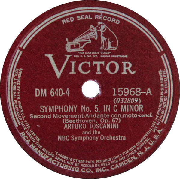 Fifth Symphony | Very Good (VG) Very Good Plus (VG+) 78rpm