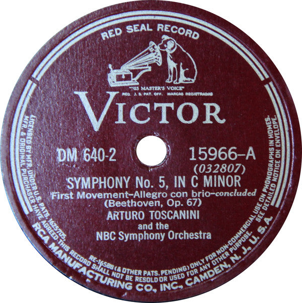 Fifth Symphony | Very Good (VG) Very Good Plus (VG+) 78rpm