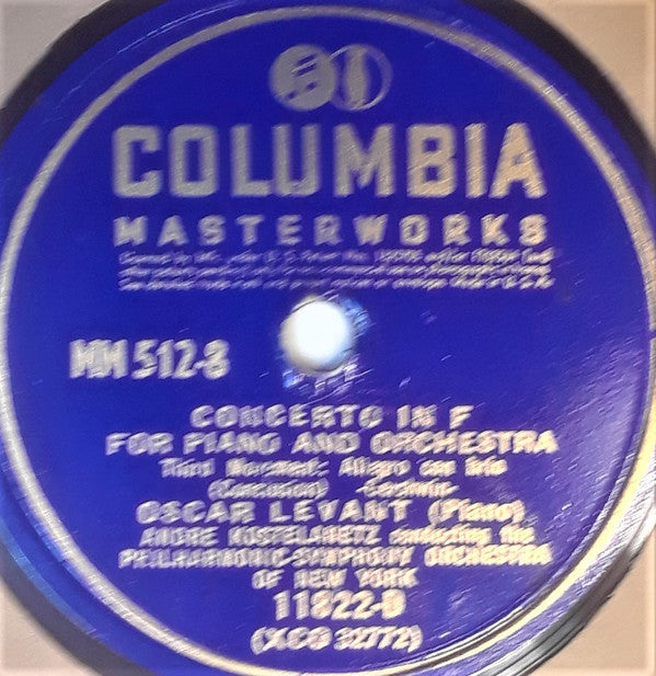 Concerto In F | Very Good Plus (VG+) Very Good (VG) 78rpm