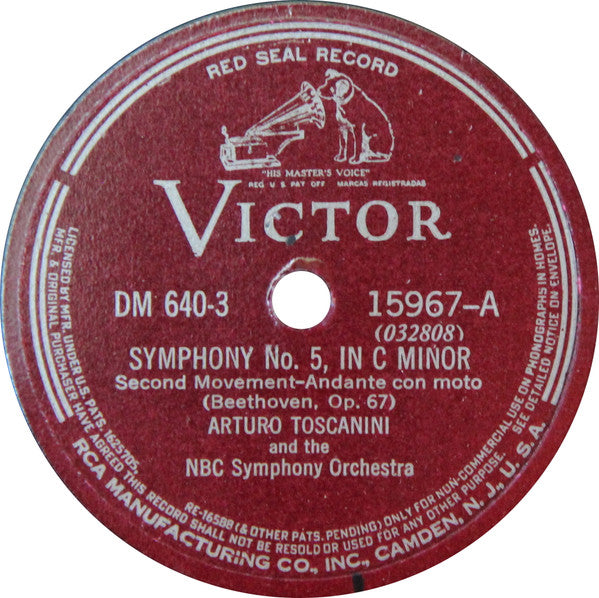 Fifth Symphony | Very Good (VG) Very Good Plus (VG+) 78rpm