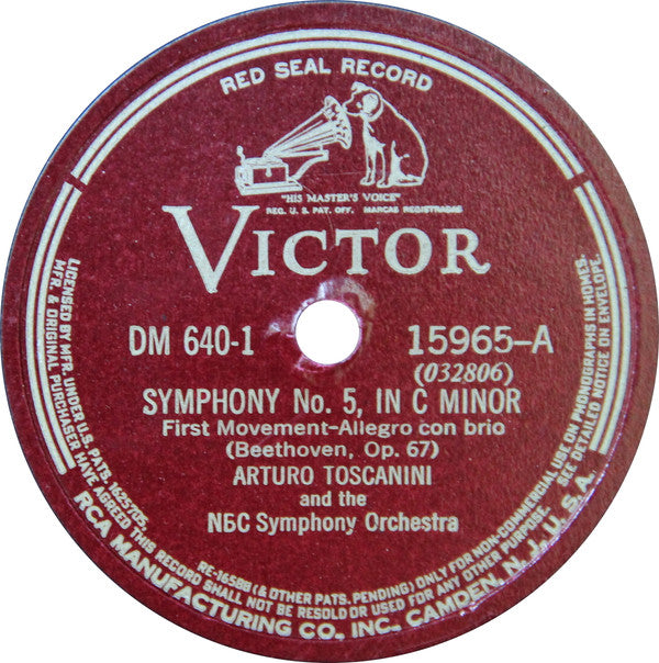 Fifth Symphony | Very Good (VG) Very Good Plus (VG+) 78rpm
