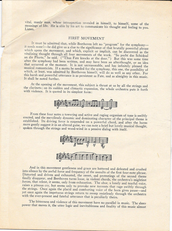 Fifth Symphony | Very Good (VG) Very Good Plus (VG+) 78rpm