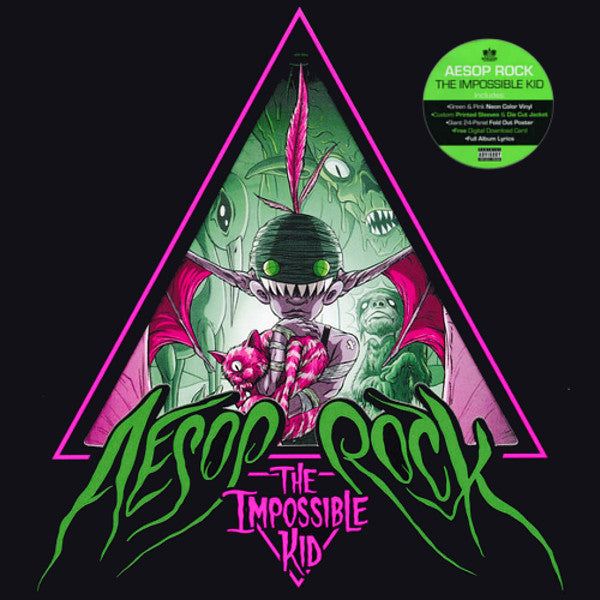 Aesop Rock The Impossible Kid Rhymesayers Entertainment LP, Gre + LP, Pin + Album Mint (M) Mint (M)