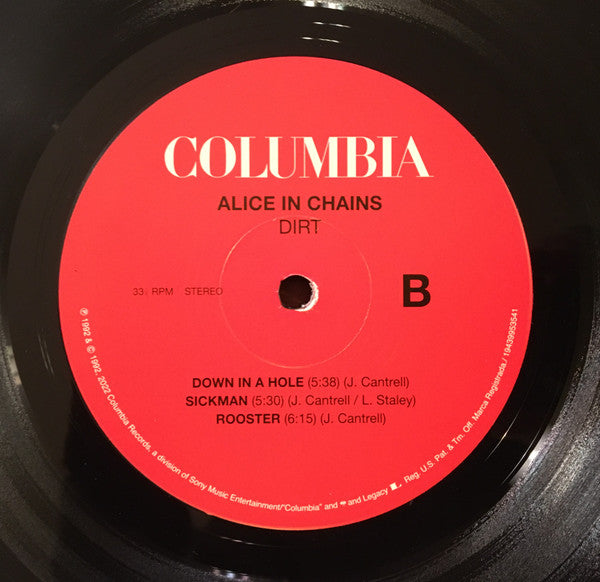 Alice In Chains Dirt Columbia, Legacy, Velvet Hammer 2xLP, Album, RE, RM, 30t Mint (M) Mint (M)