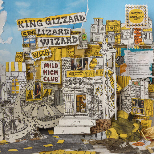 King Gizzard and the Lizard Wizard - (PRESALE 10/2/26) Sketches of Brunswick East - Injection Molded Pet Ecosonic (YELLOW VINYL LP) | NEW - ALT/INDIE *NEW/COLOR*