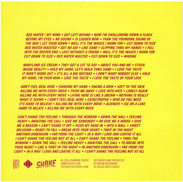 Shake (7" COLOR VINYL) *Highlighter Yellow / Magenta* | Mint (M) Mint (M) - ALT/INDIE *NEW/COLOR*