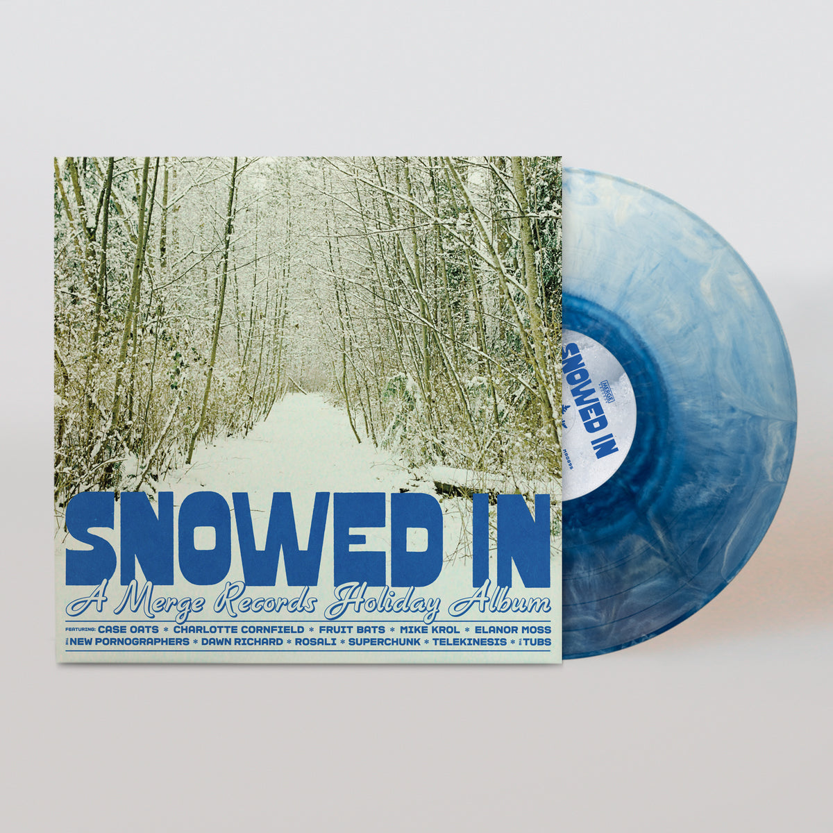 Various Artists - (PRESALE 11/13/26) Snowed In: A Merge Records Holiday Album (BLUE ICEBERG SPLASH VINYL LP) | NEW - ALT/INDIE *NEW/COLOR*