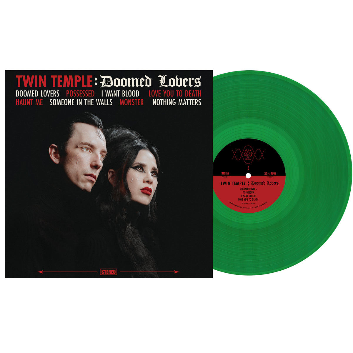 Twin Temple - (PRESALE 10/23/26) Doomed Lovers (CRYING TRANSLUCENT BLUE VINYL LP) | NEW - ALT/INDIE *NEW/COLOR*
