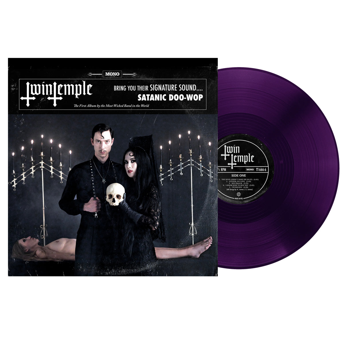 Twin Temple - (PRESALE 10/23/26) Twin Temple (Bring You Their Signature Sound.... Satanic Doo-Wop)(RITUAL WINE VINYL LP) | NEW - ALT/INDIE *NEW/COLOR*