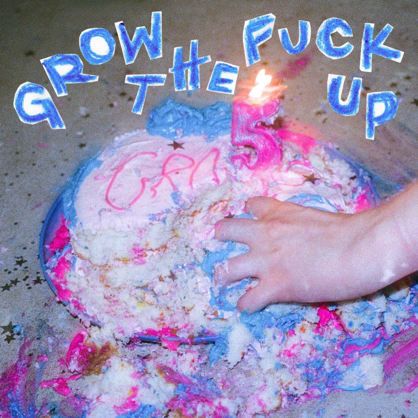 VIAL - Grow The Fuck Up (TWISTER— BASE COBALT BLUE W/ WHITE AND BABY BLUE SPOKES VINYL) | - ALT/INDIE *NEW*