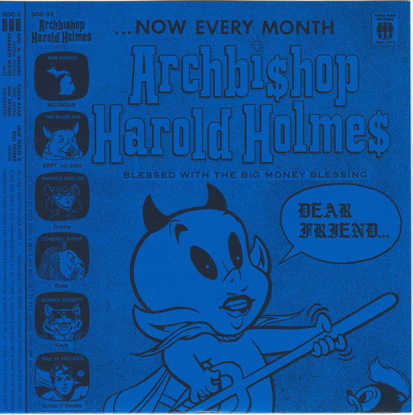 Archbishop Harold Holmes (7" VINYL) | Mint (M) Mint (M) - ALT/INDIE *NEW*