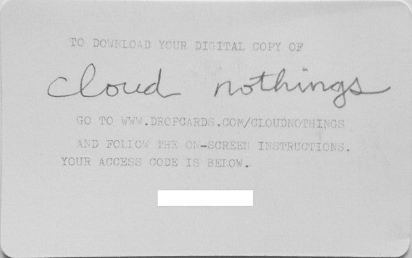Cloud Nothings | Mint (M) Mint (M)