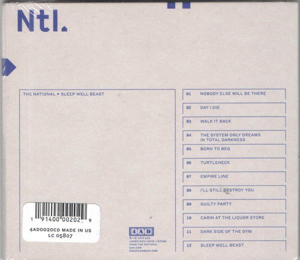 Sleep Well Beast (CD) | Mint (M) Mint (M) - ALT/INDIE *NEW*
