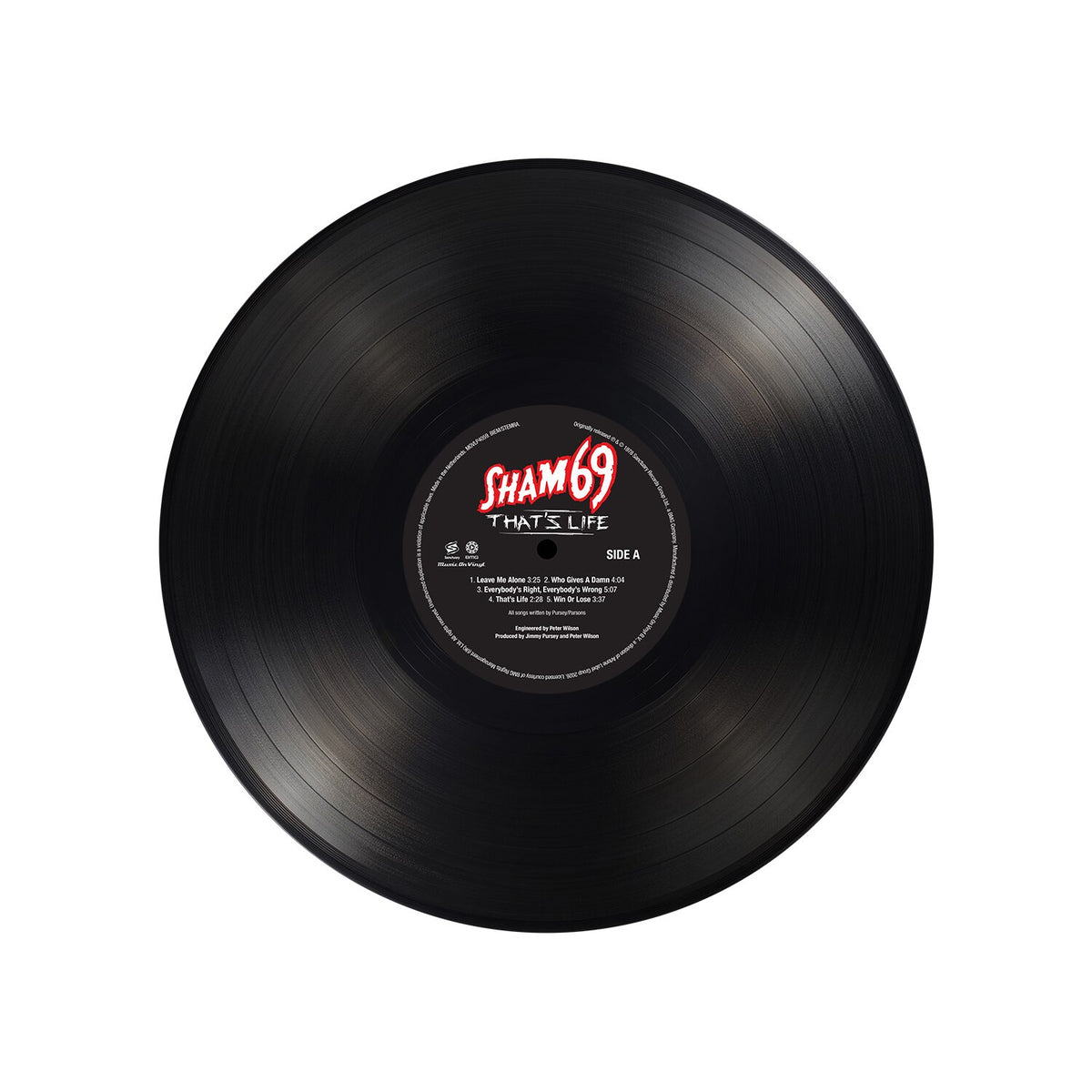 SHAM 69 - (PRESALE 10/23/26) That's Life (MOV VINYL LP) | NEW - ALT/INDIE *NEW*
