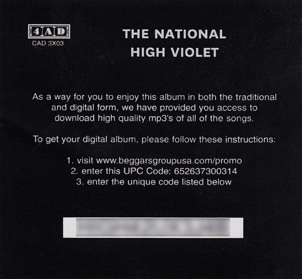 High Violet | Mint (M) Mint (M) - ALT/INDIE *SEALED*