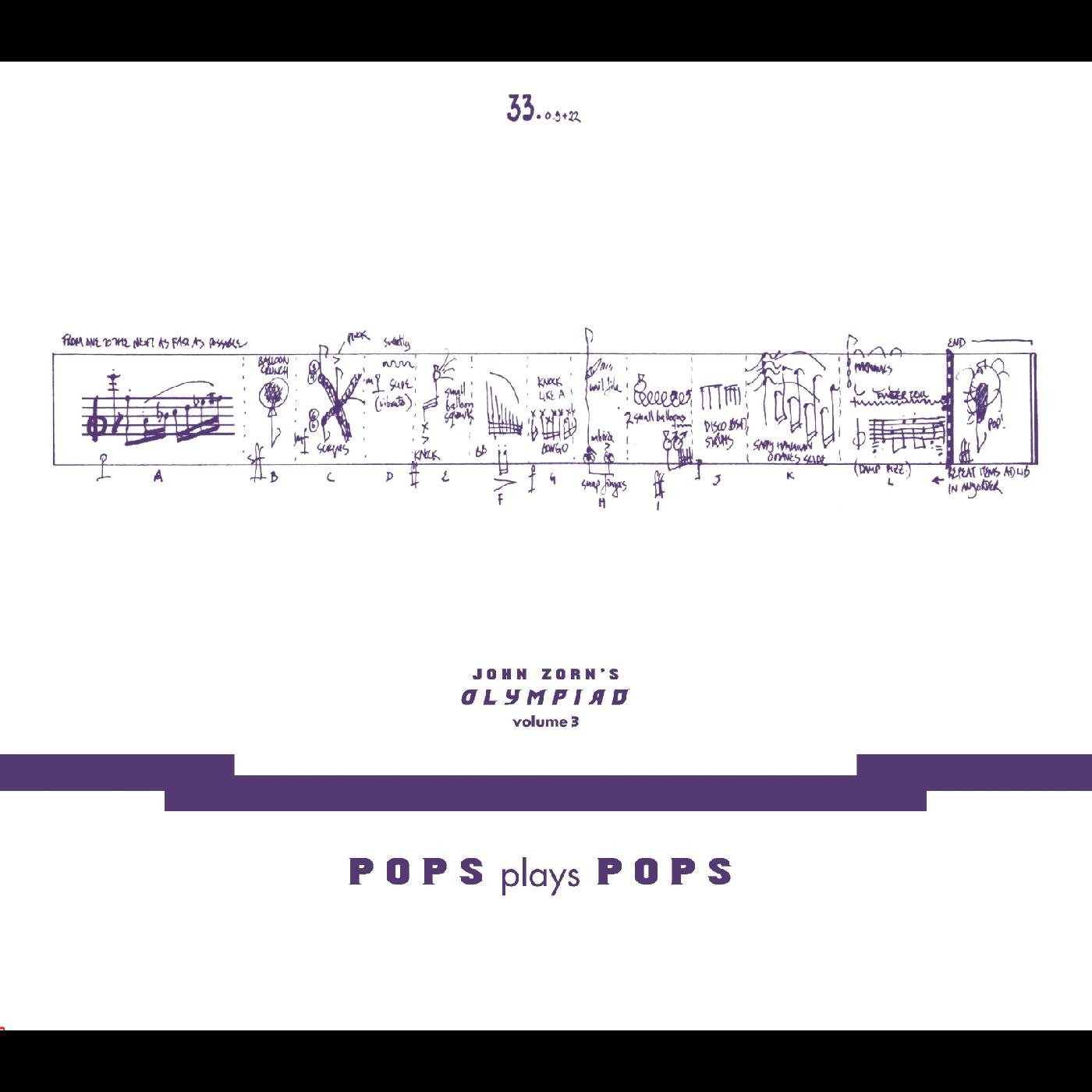 Zorn, John - John Zorn’s Olympiad Vol. 3 - Pops Plays Pops - Eugene Chadbourne Plays The Book Of Heads (CD) | - ALT/INDIE *NEW*