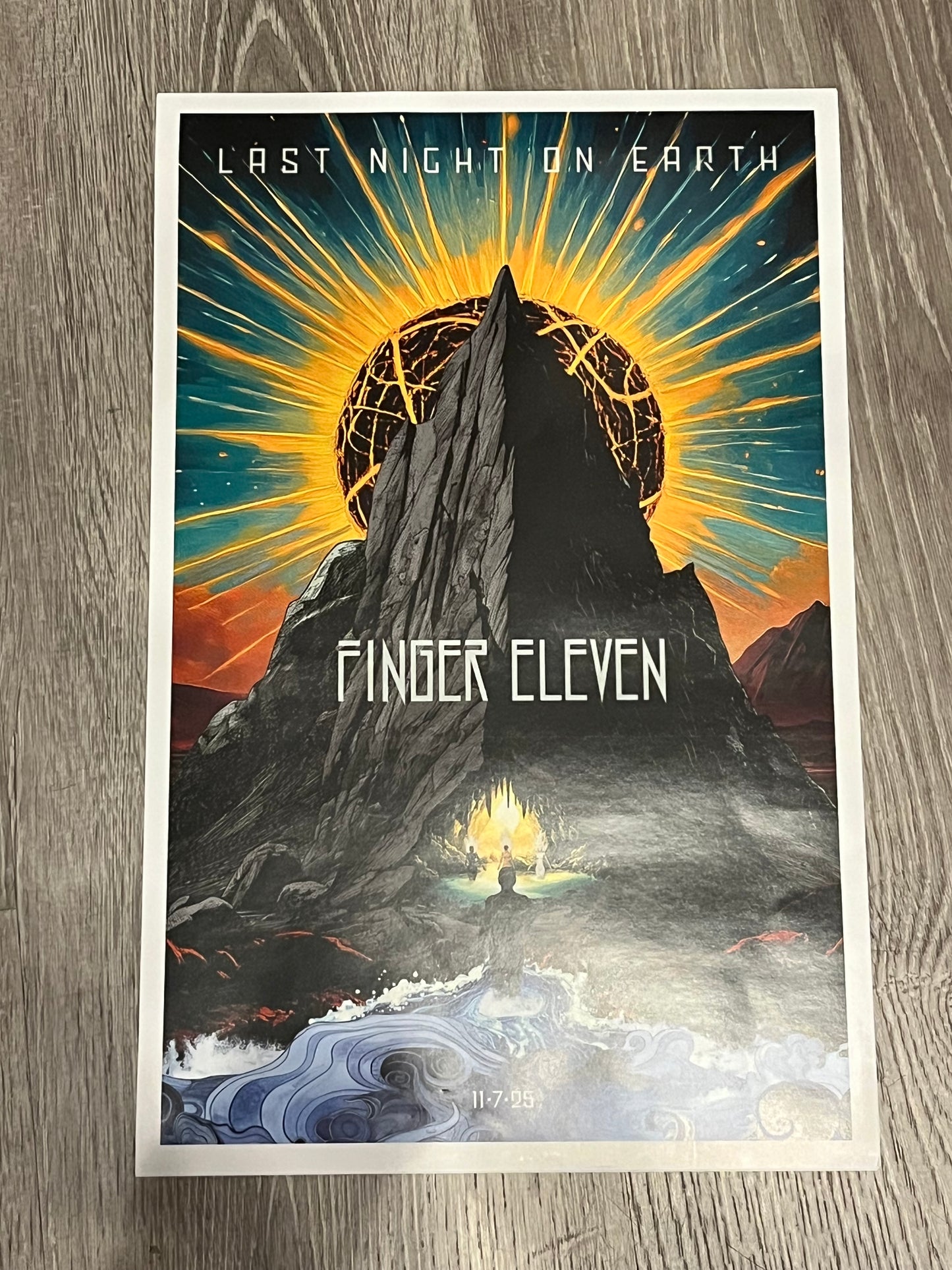 Last Night On Earth (11x17" POSTER) | Mint (M) - ALT/INDIE *NEW*