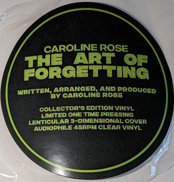 The Art Of Forgetting (CLEAR VINYL) | Mint (M) Mint (M)