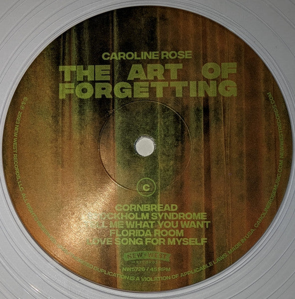The Art Of Forgetting (CLEAR VINYL) | Mint (M) Mint (M)
