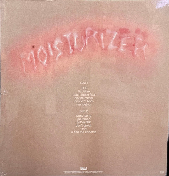 Moisturizer (CLEAR VINYL / ALT SLEEVE) | Mint (M) Mint (M) - ALT/INDIE *SEALED/COLOR*