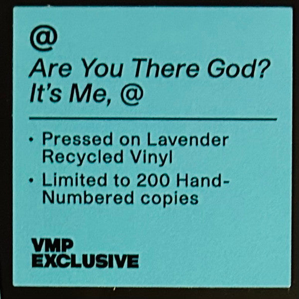 Are You There God? It's Me, @ (VMP EXCLUSIVE: LAVENDER VINYL) | Mint (M) - ALT/INDIE *SEALED/COLOR*