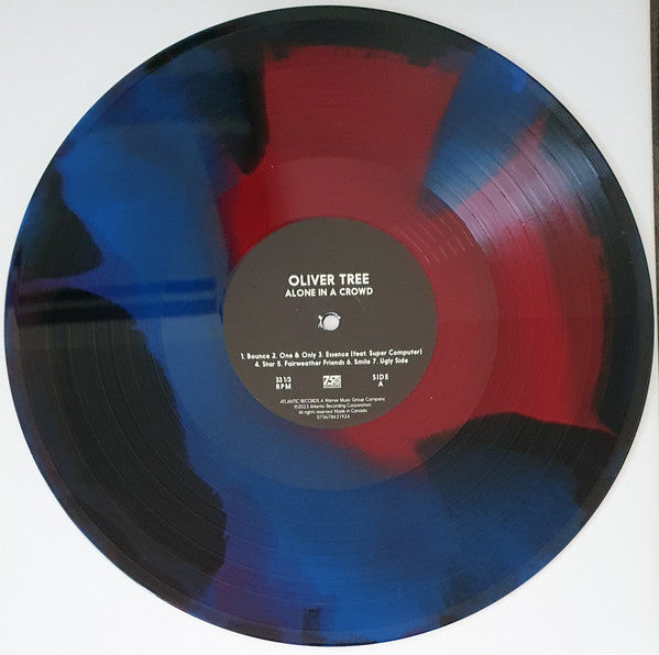 Oliver Tree - Alone In A Crowd (RED BLUE BLACK TRI-COLOR VINYL LP Atlantic 075678631924) | - ALT/INDIE *SEALED/COLOR*