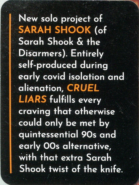 Cruel Liars (CD) | Mint (M) Mint (M) - ALT/INDIE *SEALED*