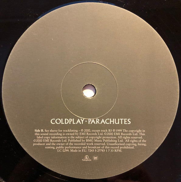 Coldplay - Parachutes (VINYL) | Near Mint (NM) Near Mint (NM) - ALT/INDIE / USED *NEAR MINT*
