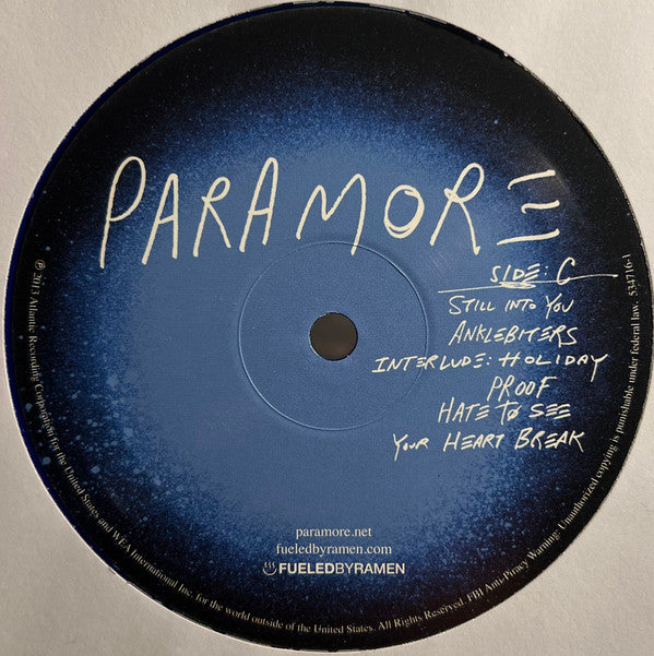 Paramore *BLUE* | Excellent (EX) Near Mint (NM) - ALT/INDIE / USED *EXCELLENT*