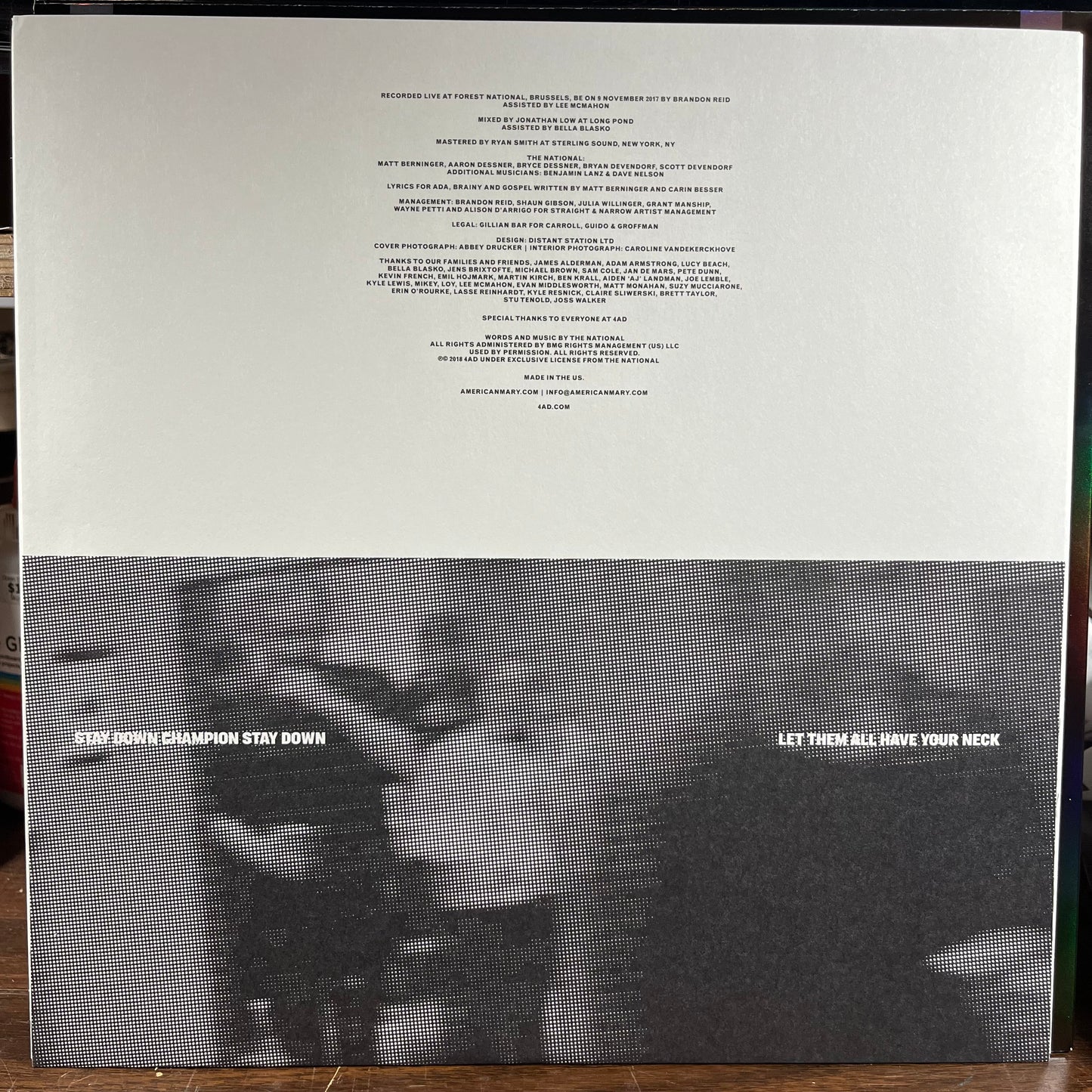 Boxer (Live In Brussels) (CLEAR VINYL) | Near Mint (NM) Near Mint (NM) - ALT/INDIE / USED *NEAR MINT*