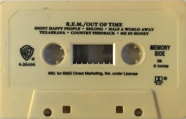 R.E.M. - Out Of Time *CASSETTE* | Near Mint (NM) Near Mint (NM) - ALT/INDIE / USED *NEAR MINT*