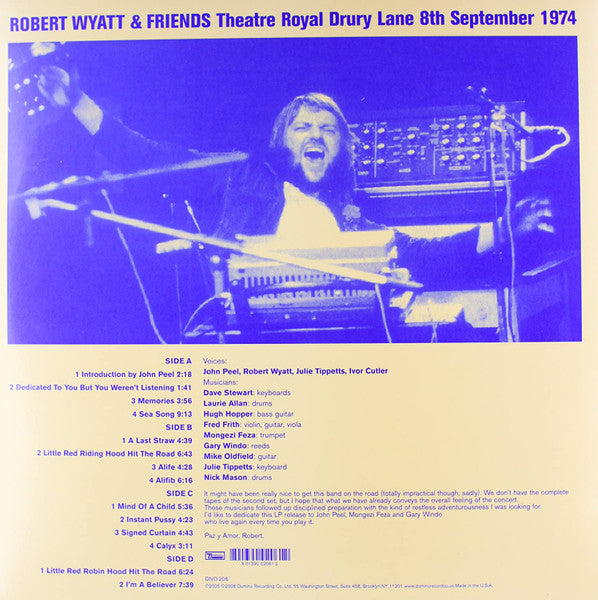 Theatre Royal Drury Lane 8th September 1974 (2xVINYL+CD) | Near Mint (NM) Near Mint (NM) - ALT/INDIE / USED *NEAR MINT*