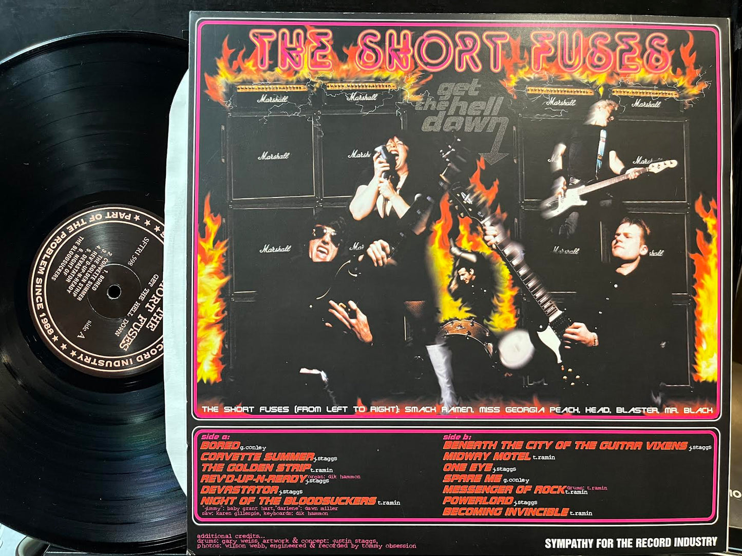 The Short Fuses - Get The Hell Down (VINYL) | Near Mint (NM) Near Mint (NM) - ALT/INDIE / USED *NEAR MINT*