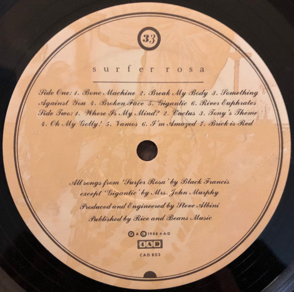 Surfer Rosa (180 GRAM VINYL) | Mint (M) Mint (M) - ALT/INDIE/ROCK *SEALED*