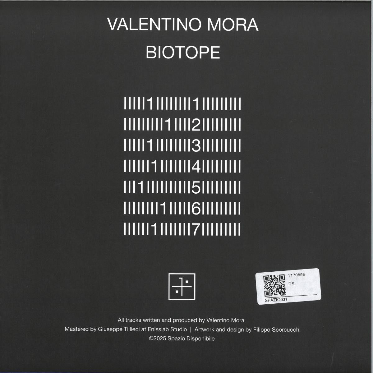 Valentino Mora - Biotope (VINYL 2xLP Spazio Disponibile) | NEW - AMBIENT *NEW*