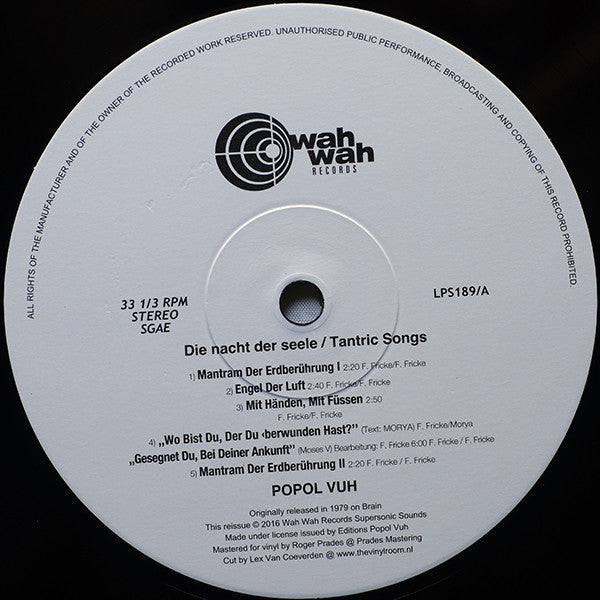 Die Nacht Der Seele - Tantric Songs | Mint (M) Mint (M)