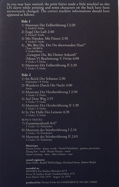 Die Nacht Der Seele - Tantric Songs | Mint (M) Mint (M)