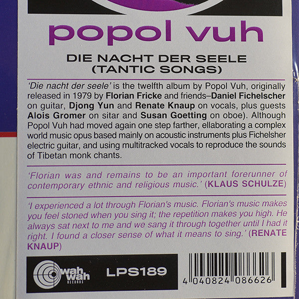 Die Nacht Der Seele - Tantric Songs | Mint (M) Mint (M)