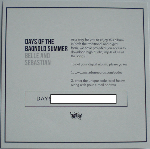 Days Of The Bagnold Summer | Mint (M) Mint (M) - ALT/INDIE *NEW*