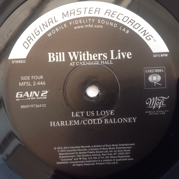 Bill Withers Live At Carnegie Hall | Mint (M) Mint (M) - FUNK