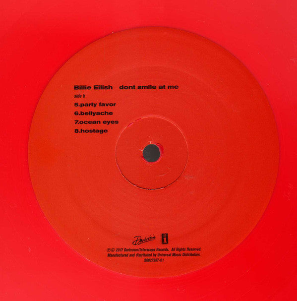 Dont Smile At Me (RED VINYL) | Mint (M) Mint (M) - POP *SEALED/COLOR*