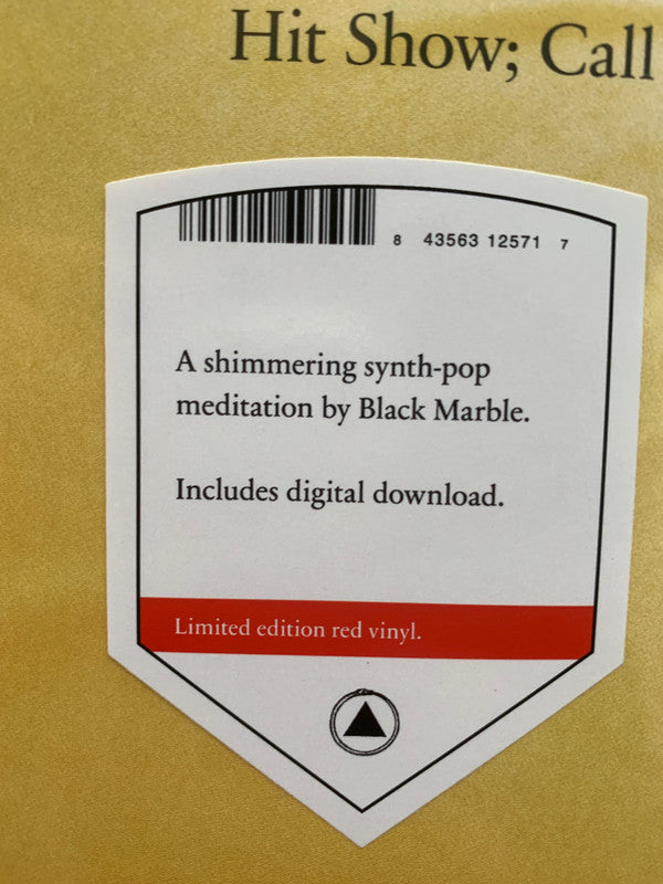 Black Marble Bigger Than Life Sacred Bones Records LP, Album, Ltd, Red Mint (M) Mint (M)