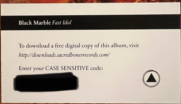 Black Marble - Fast Idol (COLOR VINYL LP) | NEW Mint (M) Mint (M) - SYNTH-POP *SEALED/COLOR*