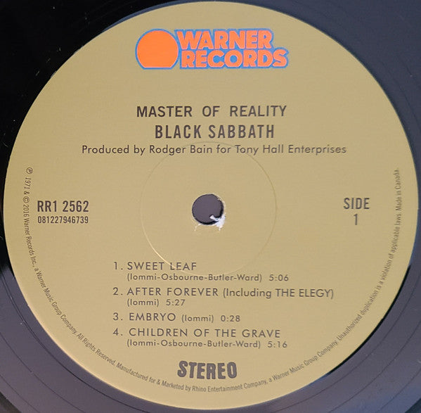 Master Of Reality | Mint (M) Mint (M) - METAL