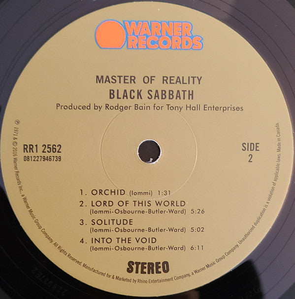 Master Of Reality | Mint (M) Mint (M) - METAL