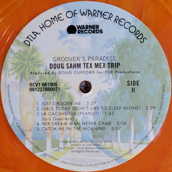 Doug Sahm Groover's Paradise LP Mint (M) Mint (M)