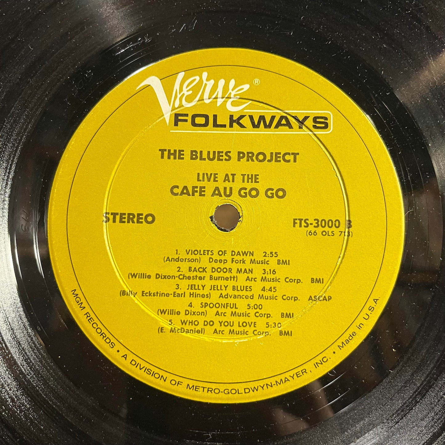 Live At The Cafe Au Go Go *STEREO* | Excellent (EX) Excellent (EX)