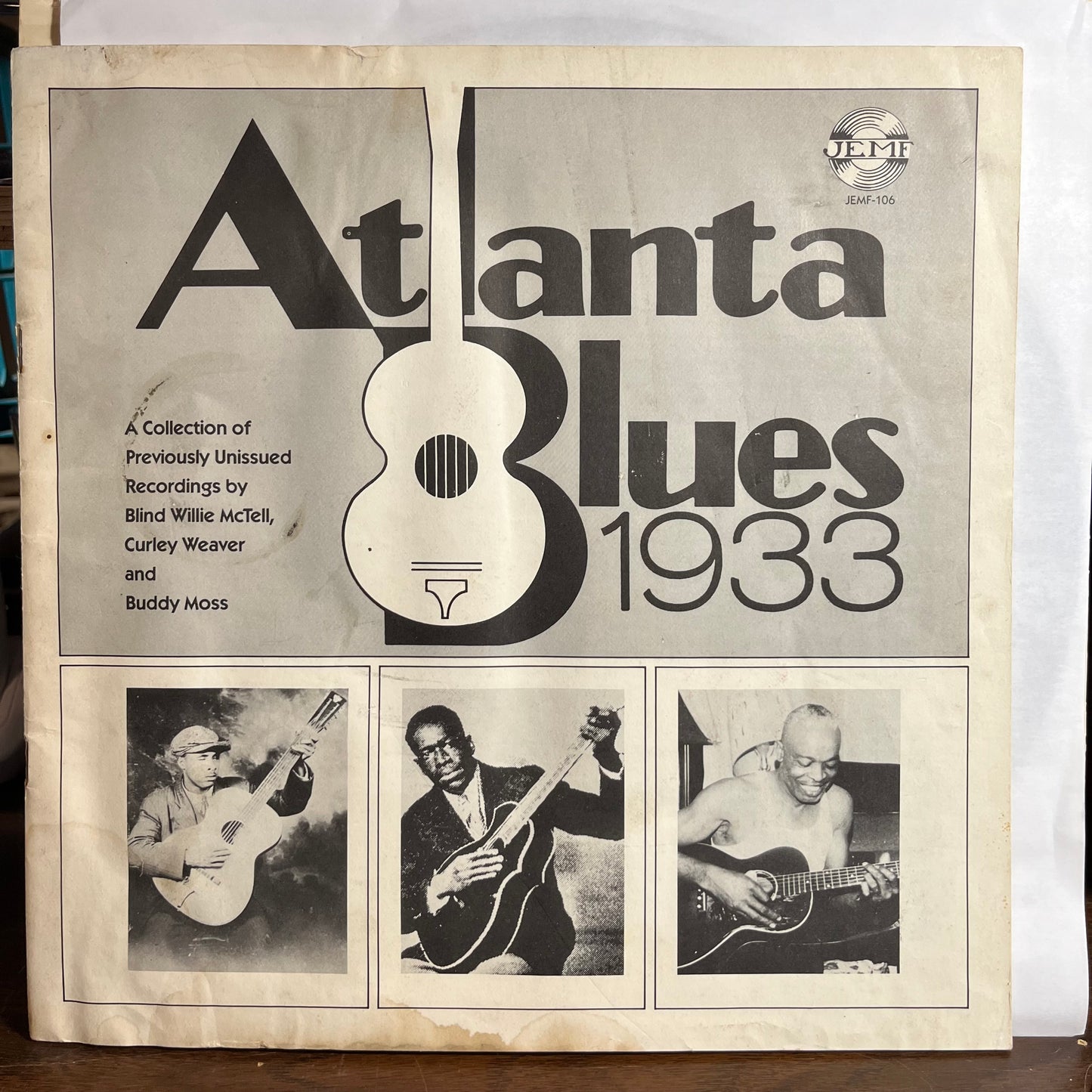 Atlanta Blues 1933 (VINYL) | Excellent (EX) Very Good Plus (VG+) - BLUES / USED *EXCELLENT*